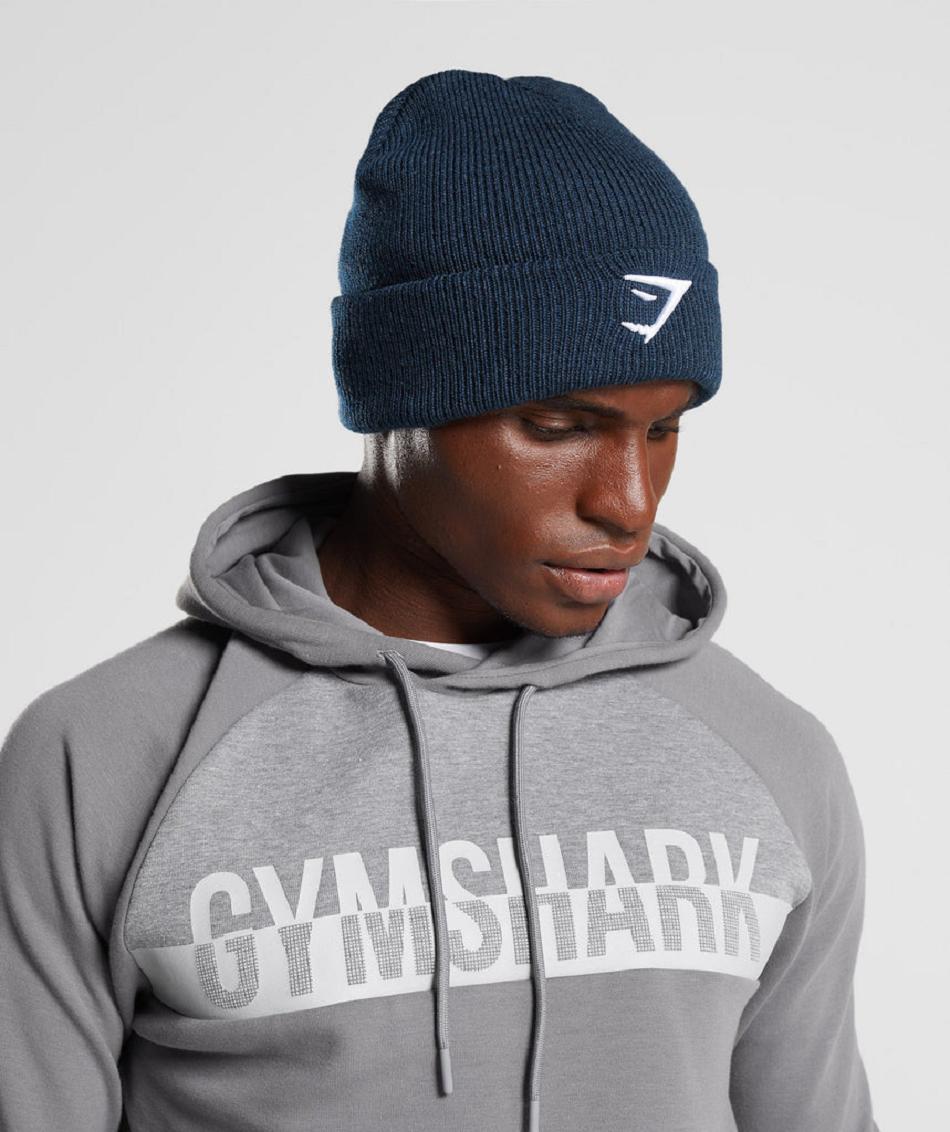 Gymshark Sharkhead Beanie Accessories Šeširi Tamnoplave | HR 2089GSO